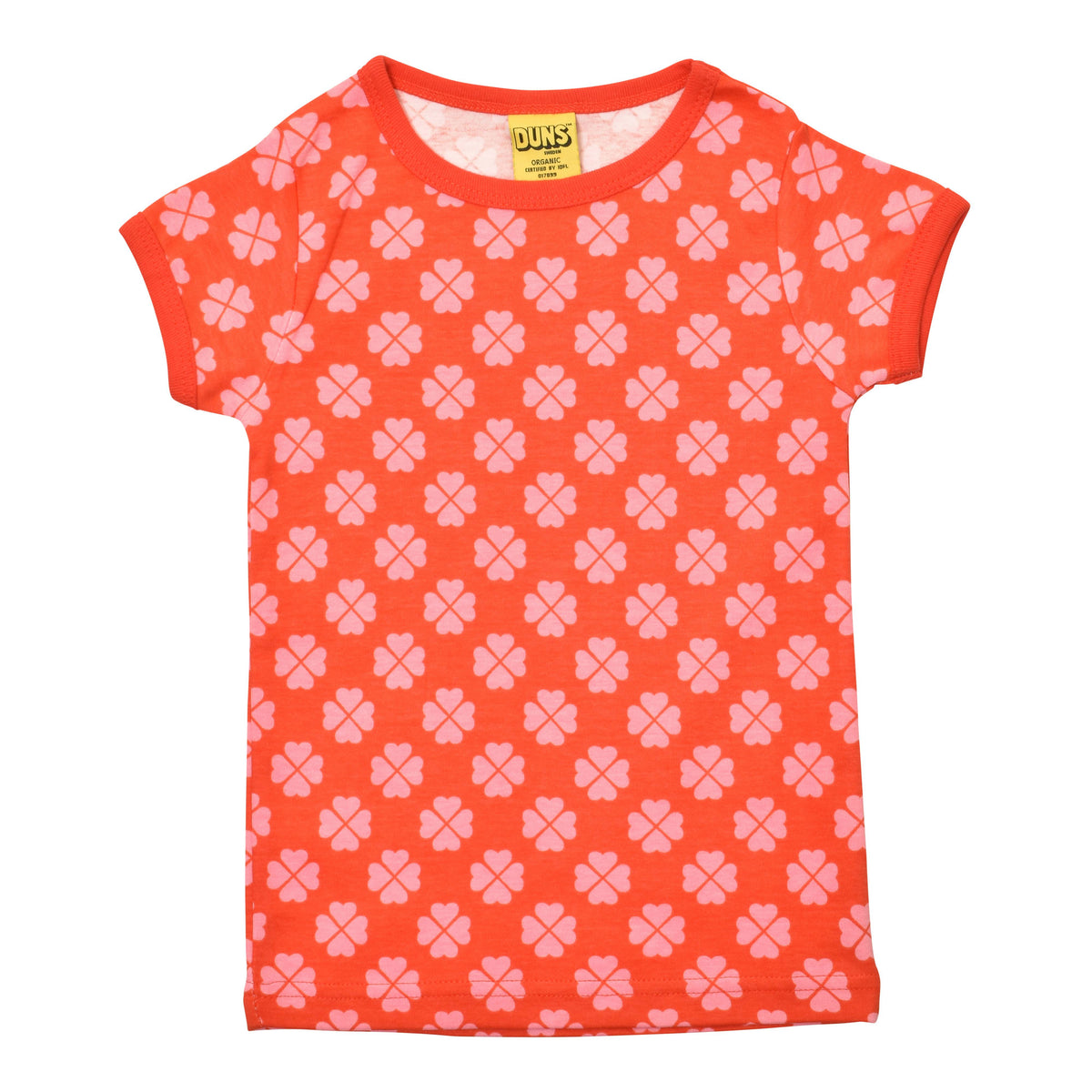 [DUNS Sweden]Short Sleeve Top-Clover Red Pink
