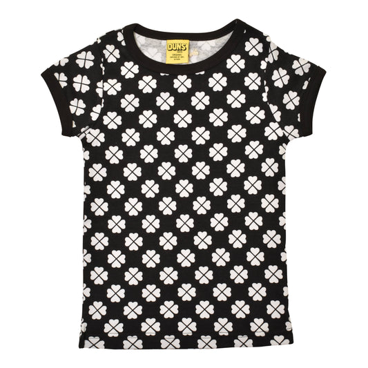 [DUNS Sweden]Short Sleeve Top-Clover Black