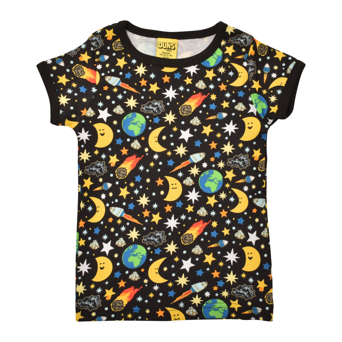[DUNS Sweden]Short Sleeve Top-Mother Earth Black