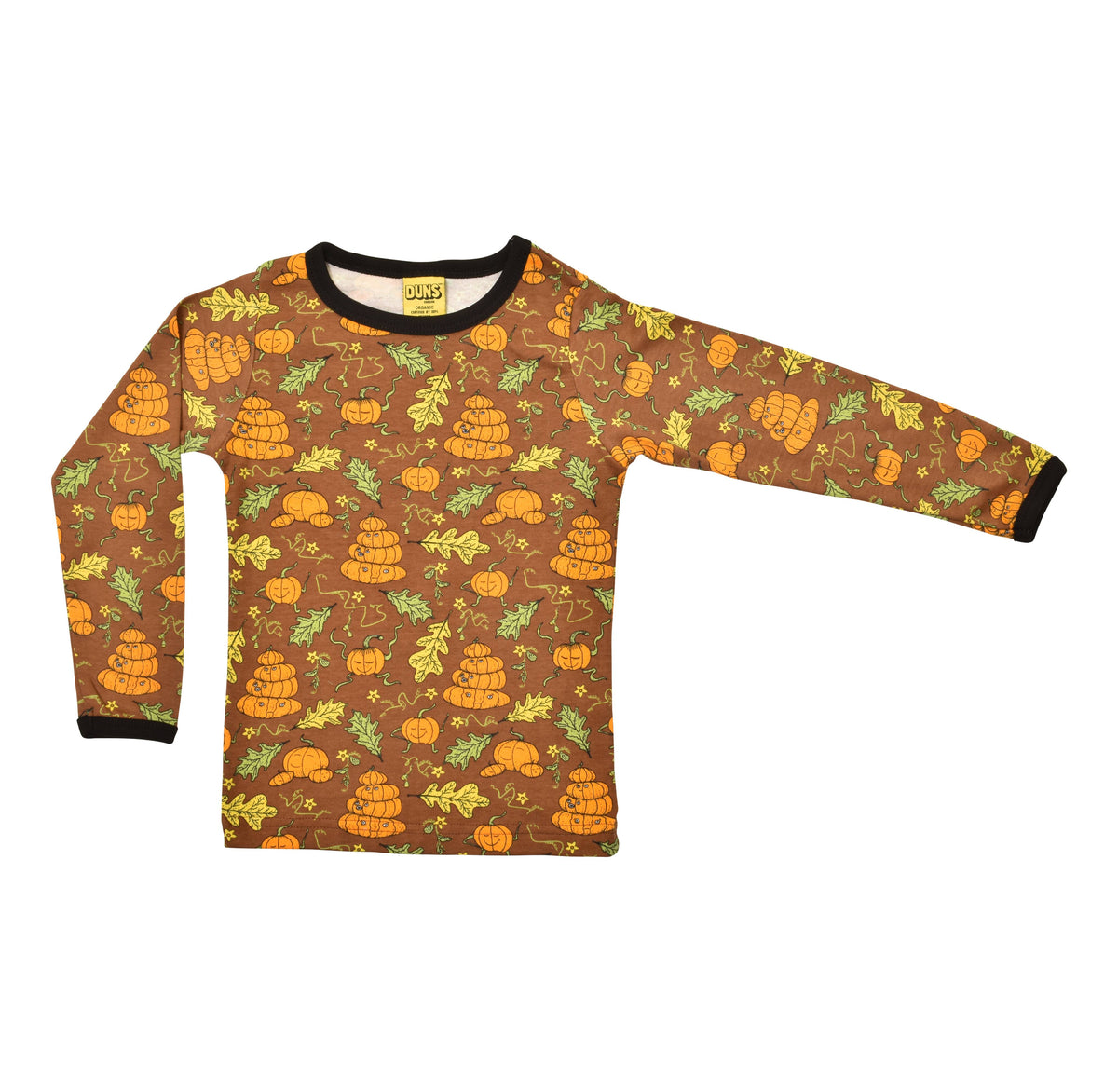 [DUNS Sweden]Long Sleeve Tops-Pumpkin Family Brown