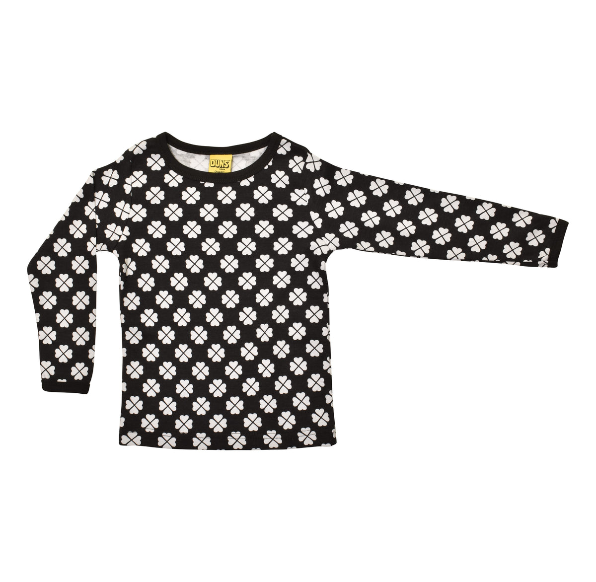 [DUNS Sweden]Long Sleeve Tops-Clover Black