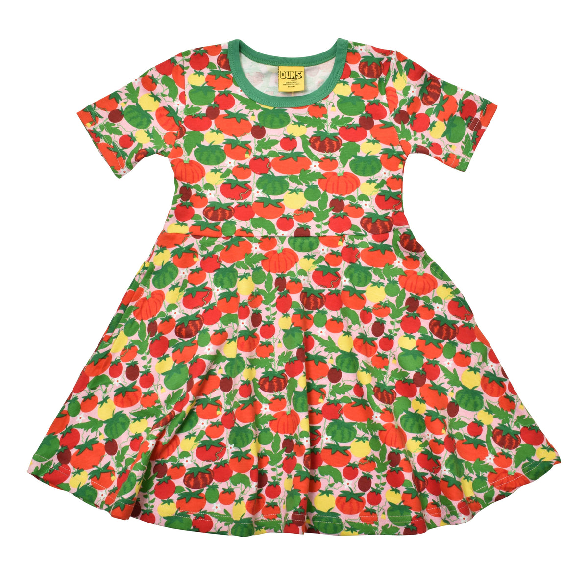 [DUNS Sweden] Short Skater Dress -Tomatoes Pink