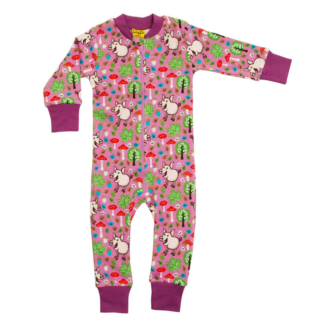 [DUNS Sweden] Zip suit- Pigs and Acorns Violet Tulle