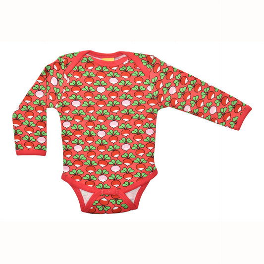 [DUNS Sweden]Long Sleeve Napneck Body - Multi Radish Rouge Red