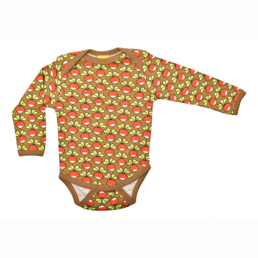 [DUNS Sweden]Long Sleeve Napneck Body - Radish Butternut Brown