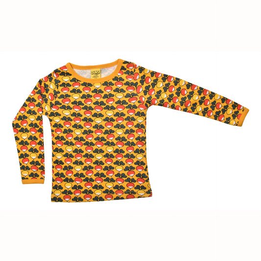 [DUNS Sweden]Long Sleeve Tops- Multi Radish Mineral Yellow