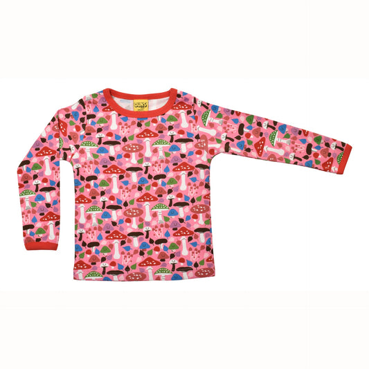 [DUNS Sweden]Long Sleeve Tops- Mushrooms Pink