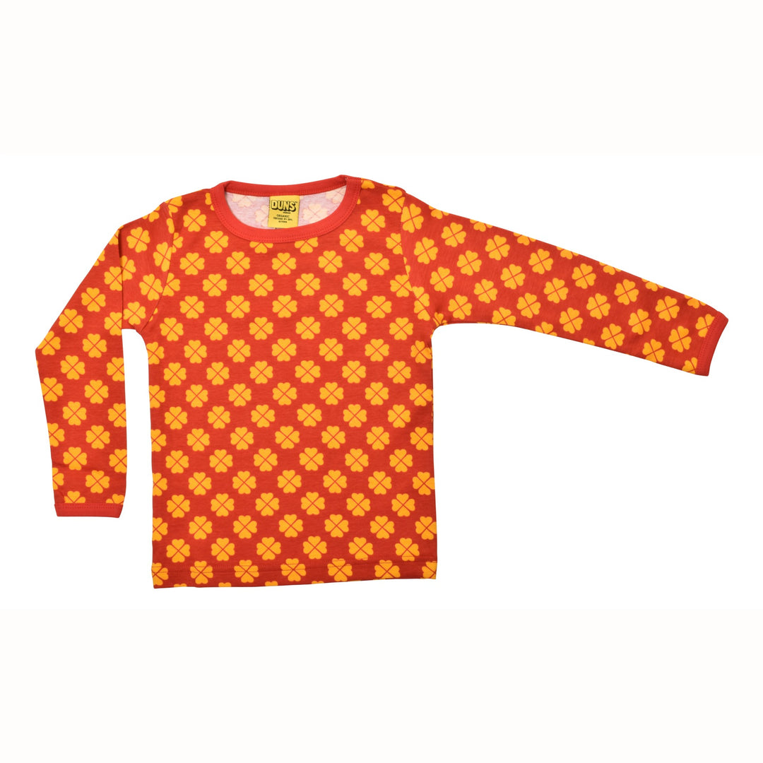 [DUNS Sweden]Long Sleeve Tops- Clover Pompeian Red