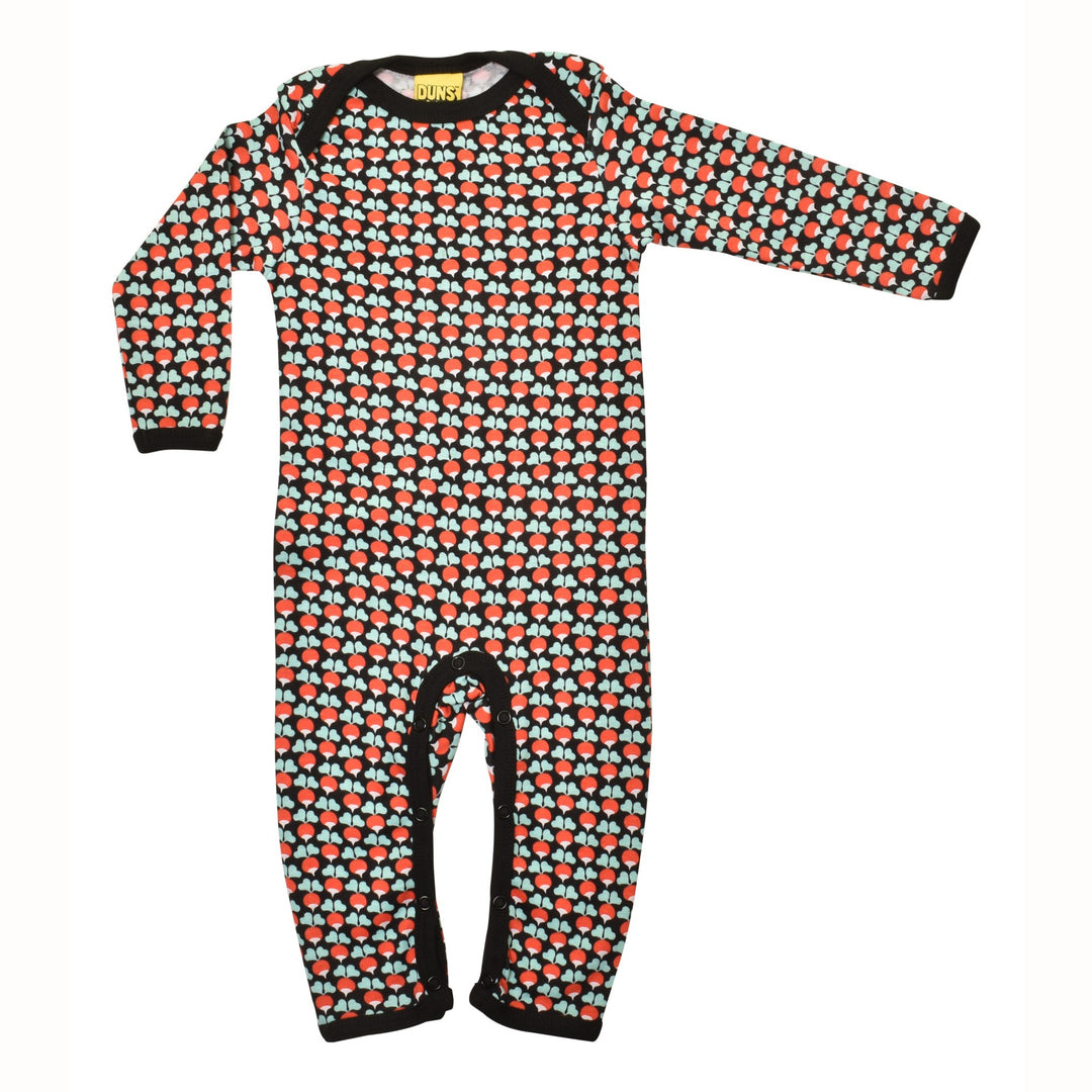 [DUNS Sweden] Long Sleeve Lap Neck Suit - Mini Radish Black