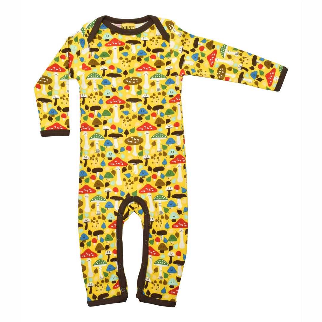 [DUNS Sweden] Long Sleeve Lap Neck Suit - Mushrooms Yellow