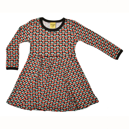 [DUNS Sweden] LS Skater Dress - Mini Radish Black