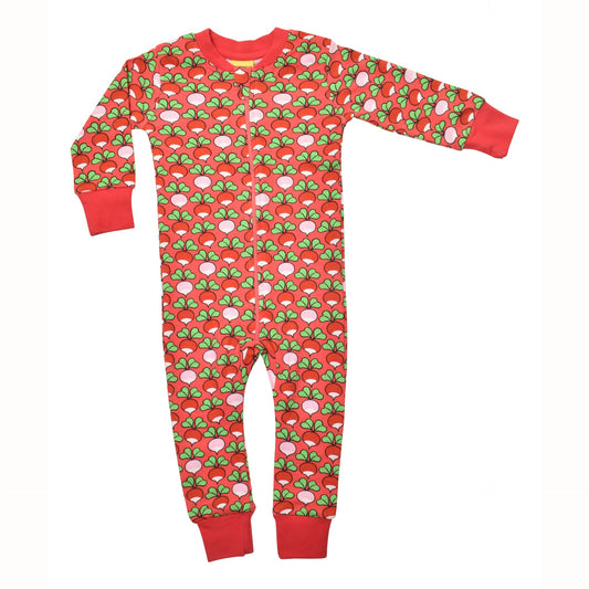 [DUNS Sweden]Zip suit- Multi Radish Rouge Red