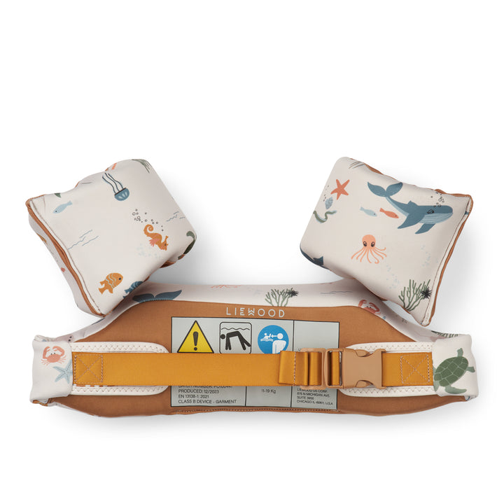 [Liewood] Darko Printed Swim Belt - Sea Creature / Sandy