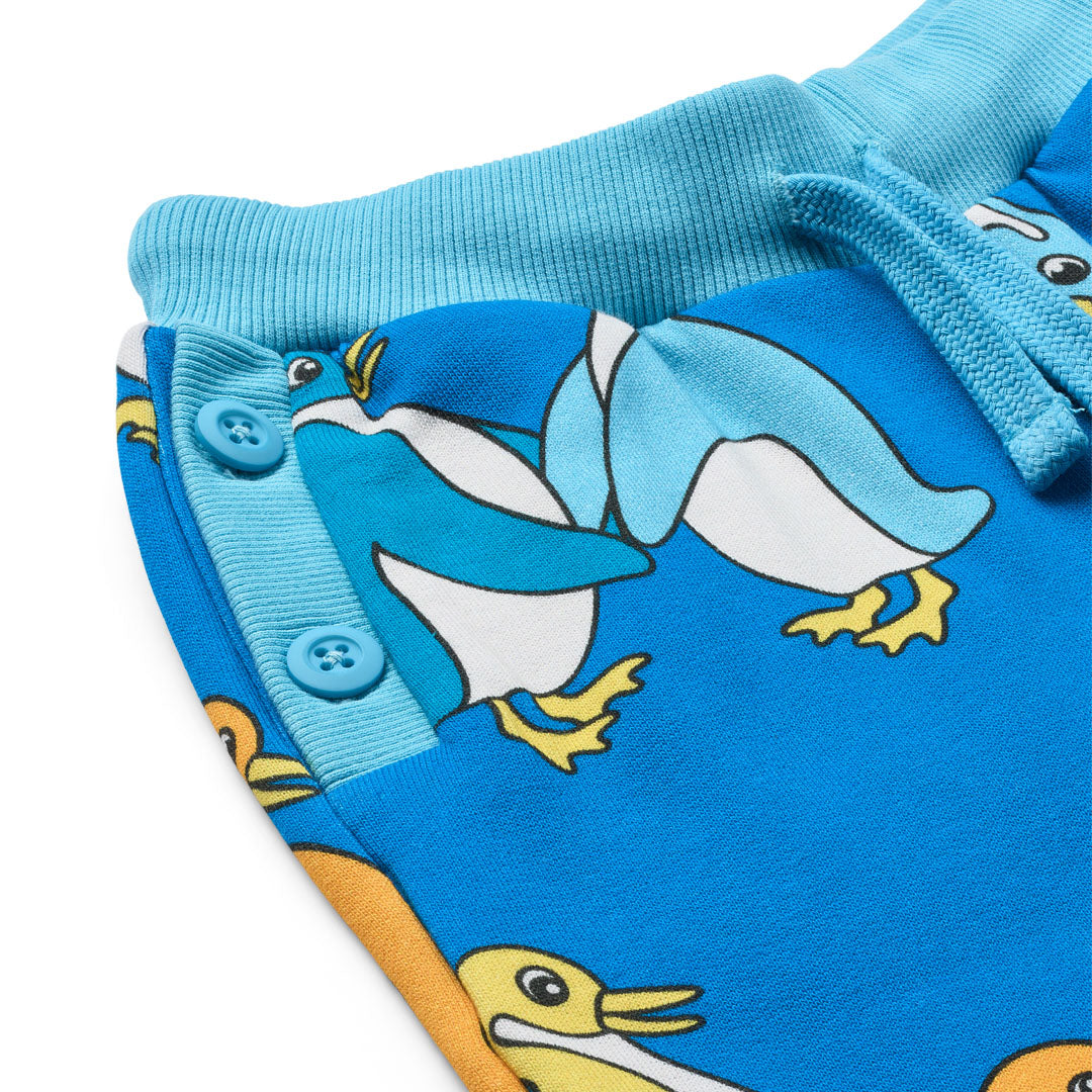 [Smafolk] Dayton Sweatpants With Penguins - Brilliant Blue