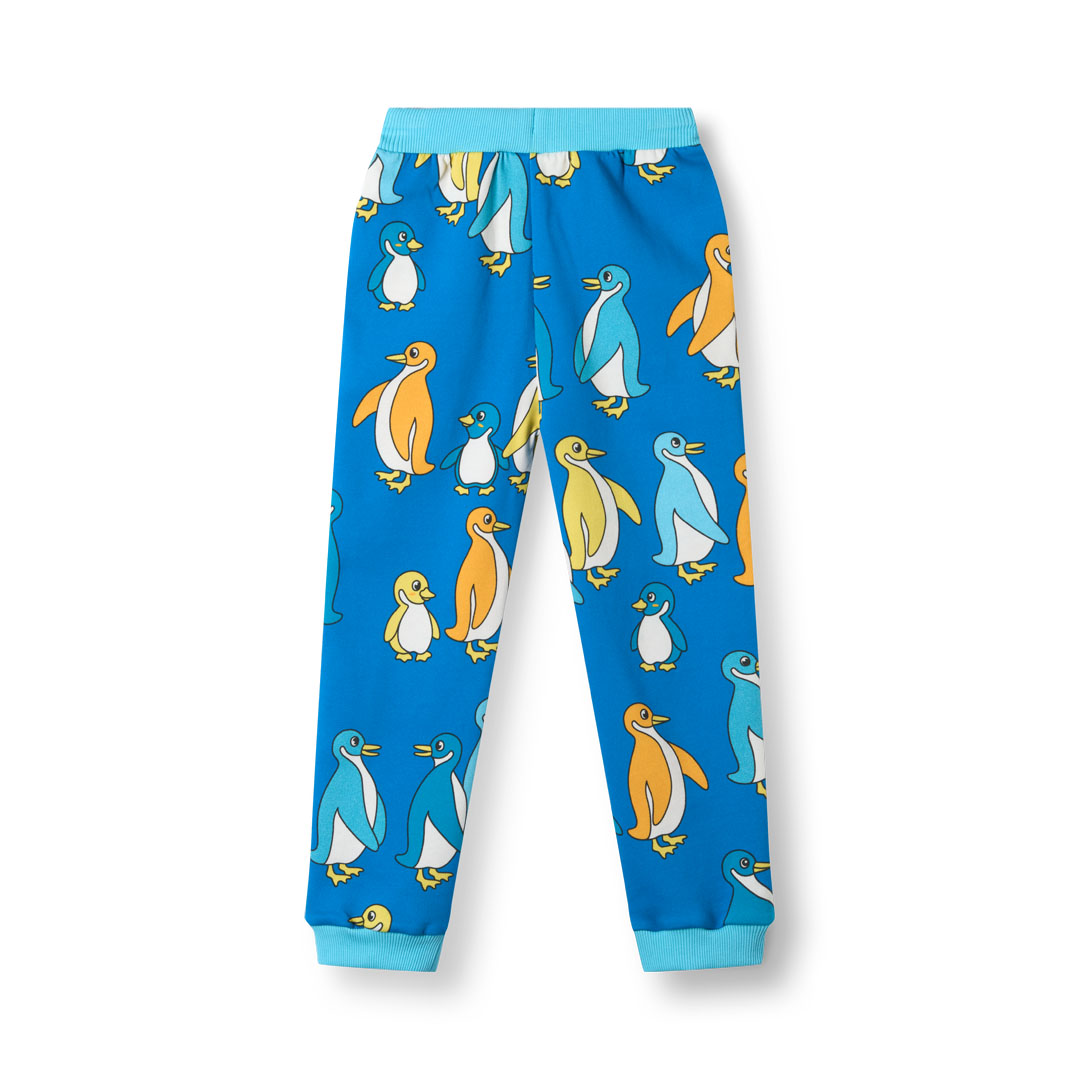 [Smafolk] Dayton Sweatpants With Penguins - Brilliant Blue