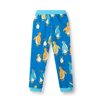 [Smafolk] Dayton Sweatpants With Penguins - Brilliant Blue