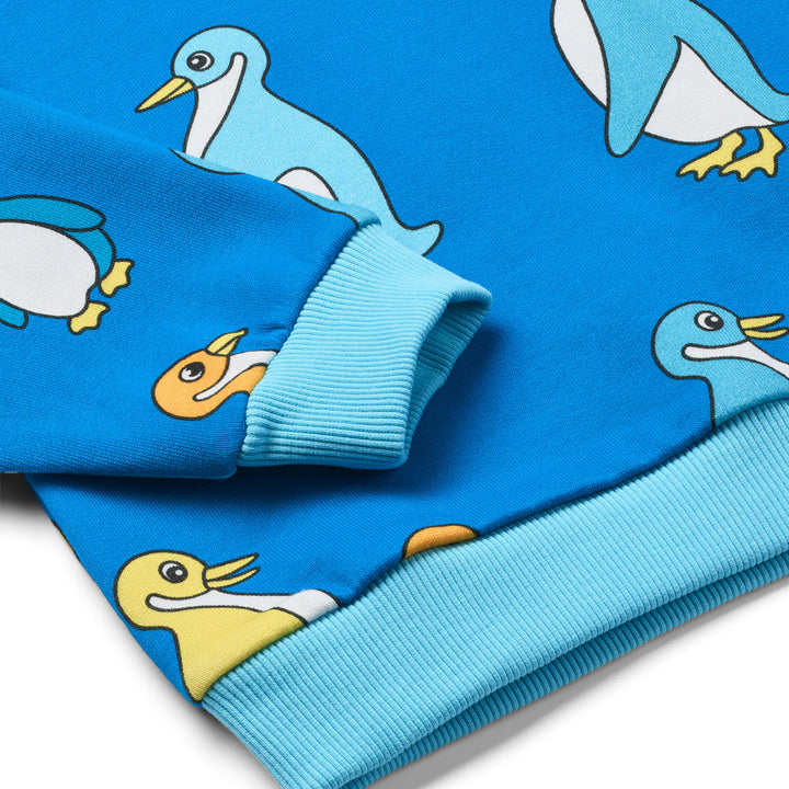 [Smafolk] Dayton Sweatshirt With Penguins - Brilliant Blue