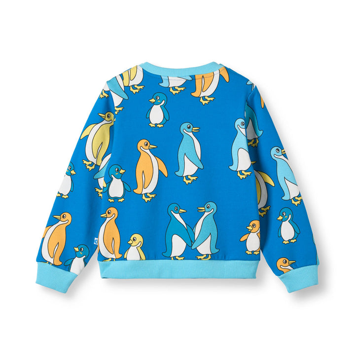 [Smafolk] Dayton Sweatshirt With Penguins - Brilliant Blue