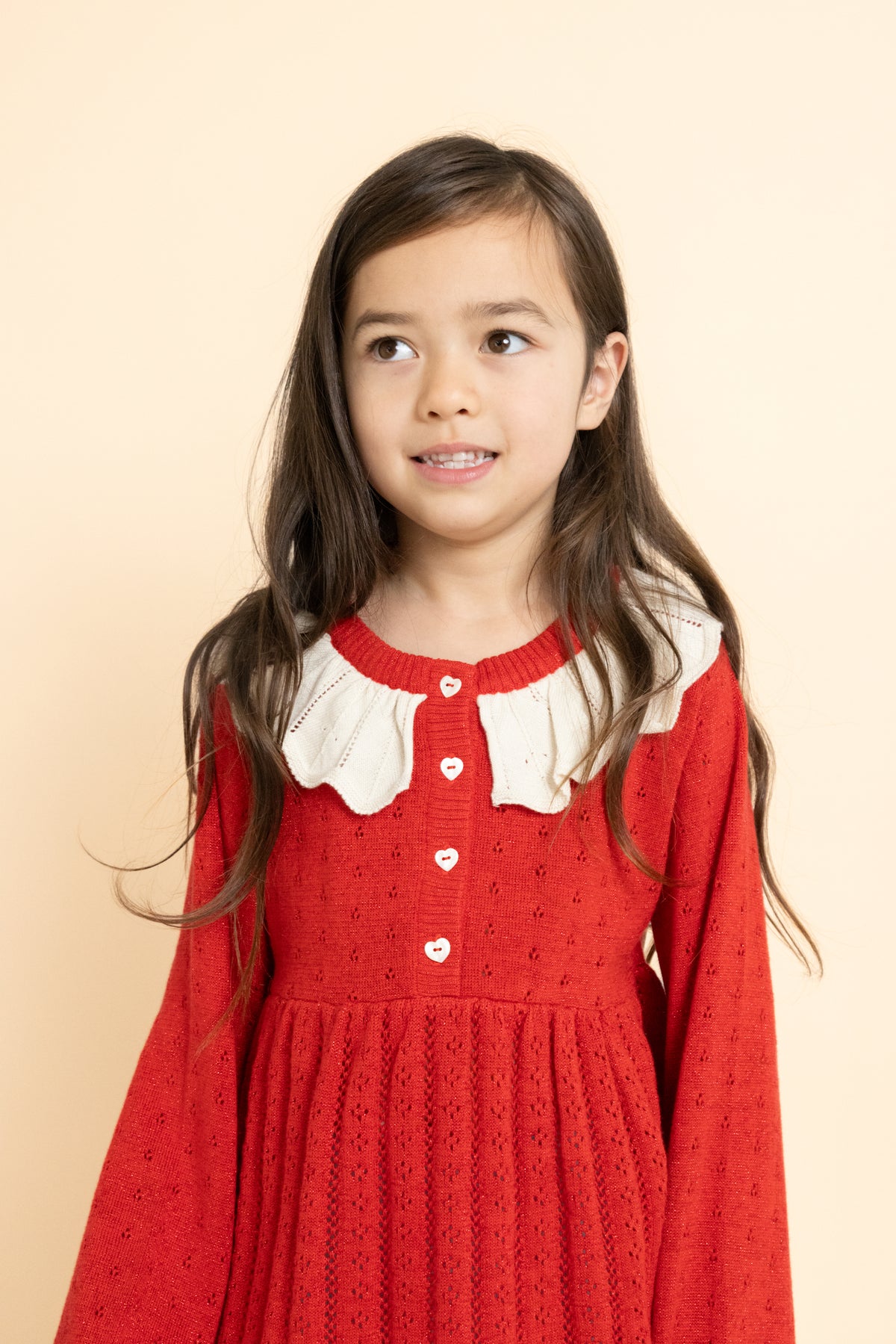 [Floss]Dora Dress - Poppy Red Glitter