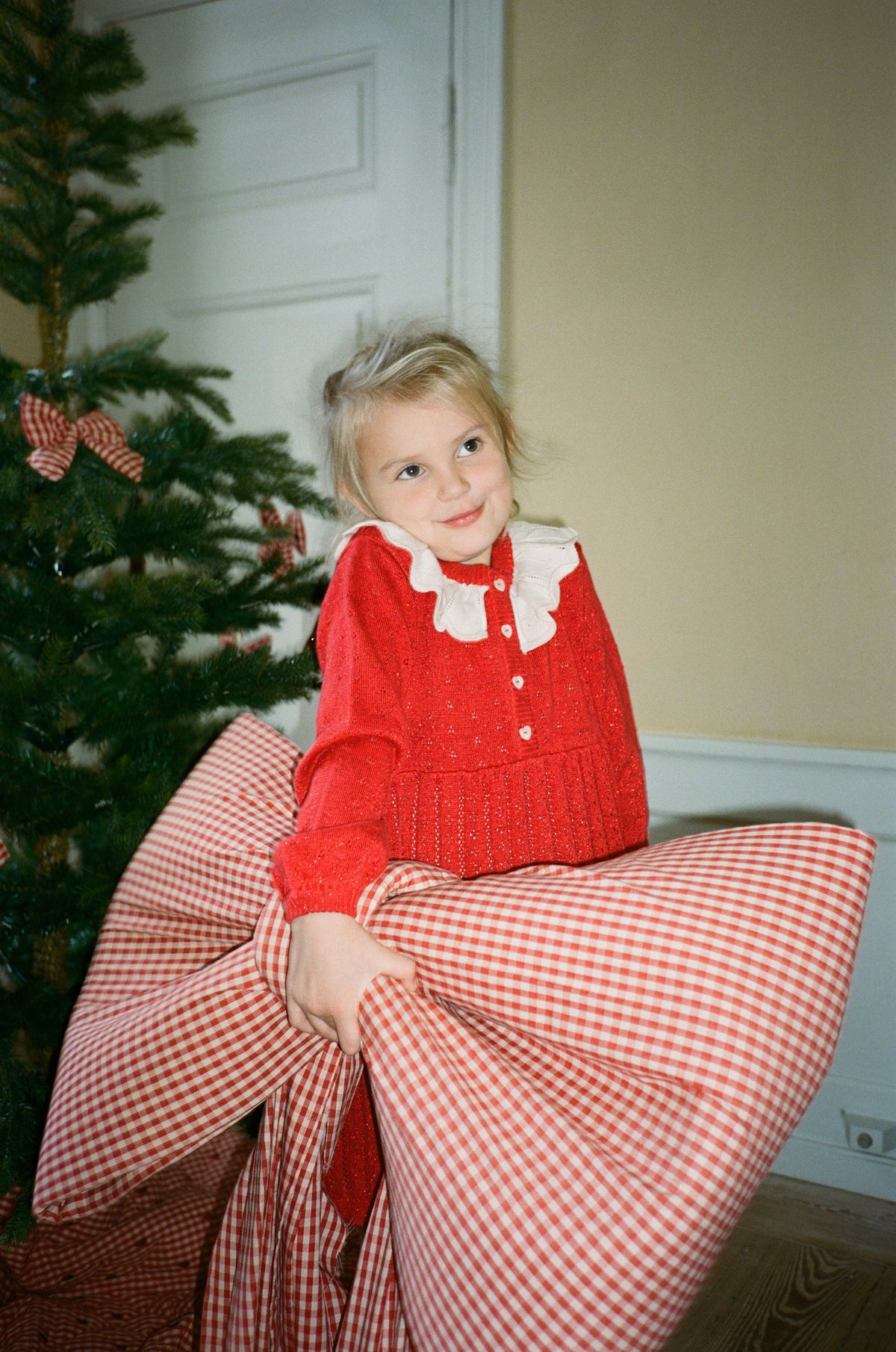 [Floss]Dora Dress - Poppy Red Glitter