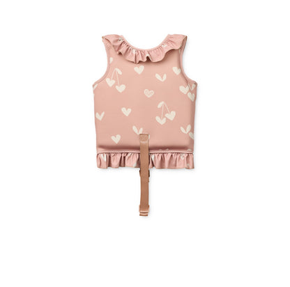 [Liewood] Dove Swim Vest With Frill - Sweethearts / Pale Tuscany