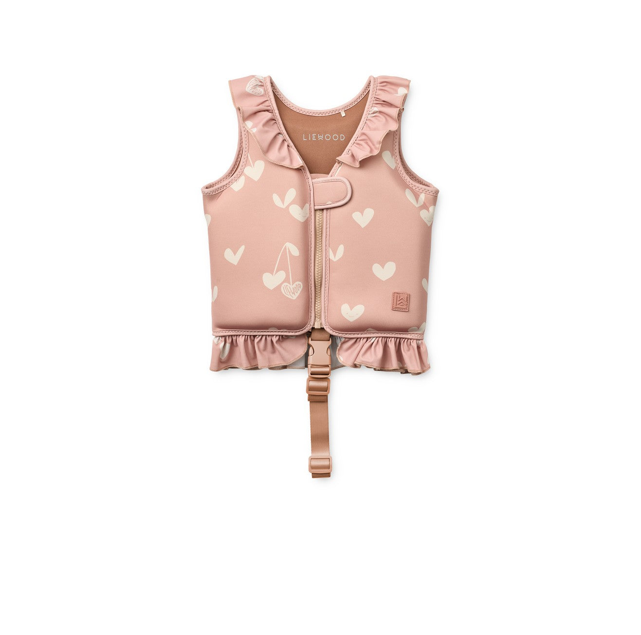 [Liewood] Dove Swim Vest With Frill - Sweethearts / Pale Tuscany