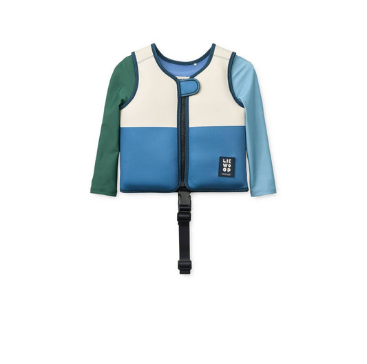 [Liewood] Dove Swim Vest With Sleeves- Riverside Multi Mix