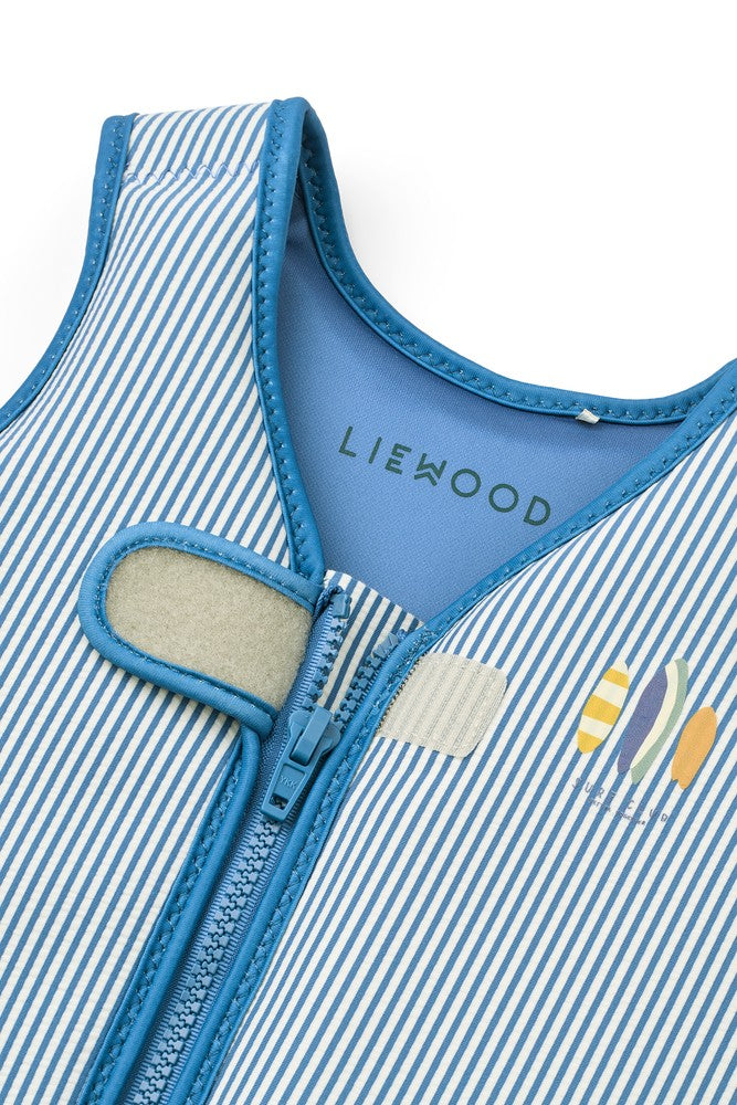 [Liewood] Dove Seersucker Swim Vest - Y/D stripe Riverside