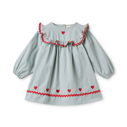 [Floss]Ellis Dress - Light Blue Gingham