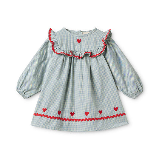 [Floss]Ellis Dress - Light Blue Gingham