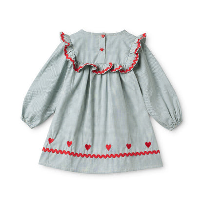 [Floss]Ellis Dress - Light Blue Gingham