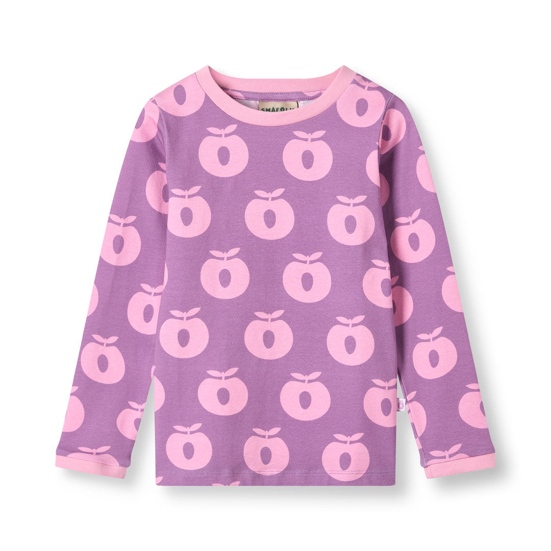 [Smafolk] Long Sleeve With Apple - Purple Iris