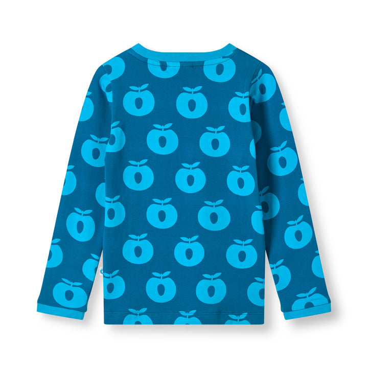 [Smafolk] Long Sleeve With Apple - Vivid Blue