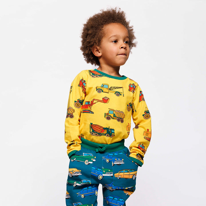 [Smafolk] Elstar Long-Sleeved Top With Vehicles - Sunstruck