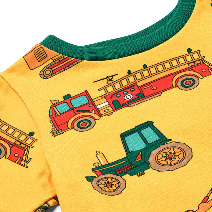 [Smafolk] Elstar Long-Sleeved Top With Vehicles - Sunstruck