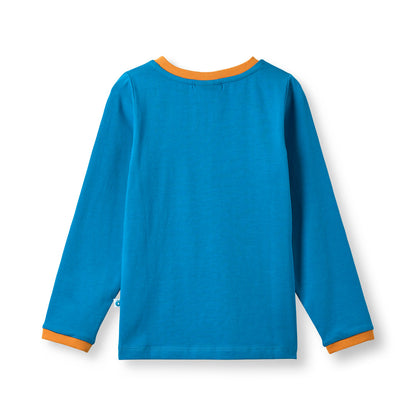 [Smafolk] Elstar Long Sleeve Shirt With Robot - Tropic Wave
