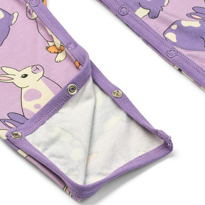 [Smafolk] Elstar Long Sleeved Baby Suit With Hares - Floral