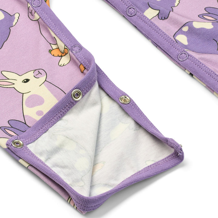 [Smafolk] Elstar Long Sleeved Baby Suit With Hares - Floral