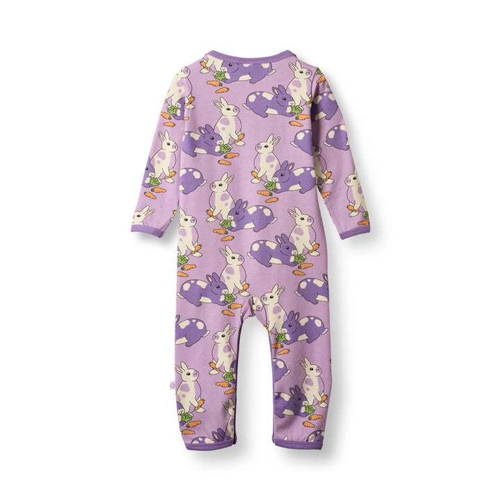 [Smafolk] Elstar Long Sleeved Baby Suit With Hares - Floral