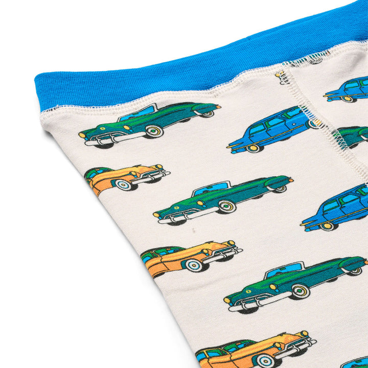 [Smafolk] Elstar Leggings For Baby With Car - Vanilla