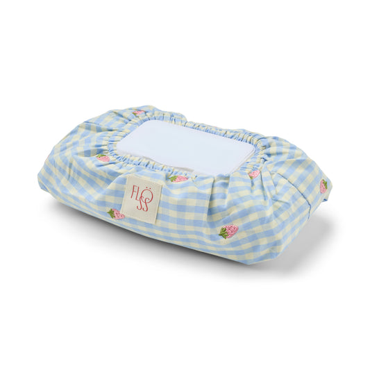 [Floss] Mille Wet Wipe Cover -Sky Berry Gingham