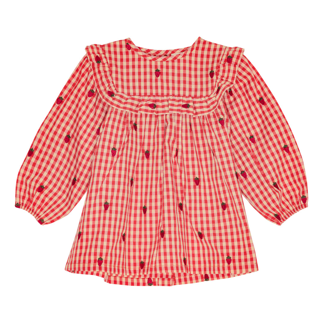 [Floss] Molly Ls Dress - Berry Gingham