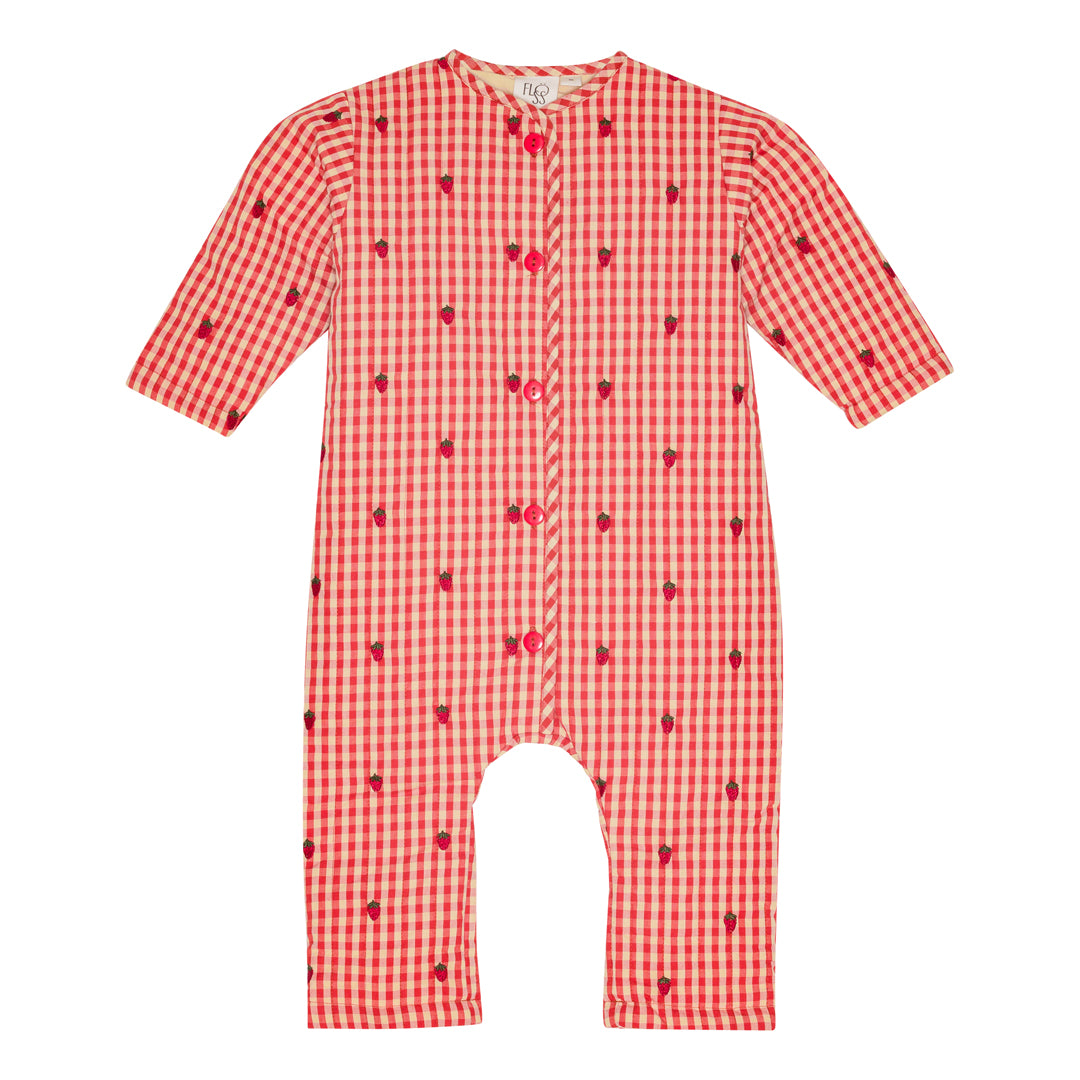 [Floss] Molly Padded Onesie - Berry Gingham