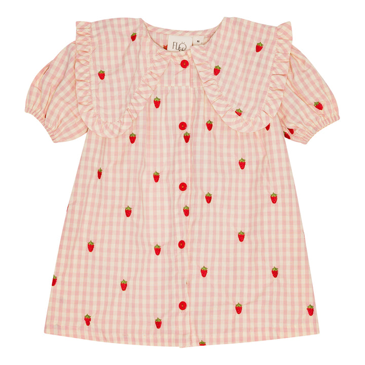 [Floss] Dolly SS Dress - Pink Berry Gingham