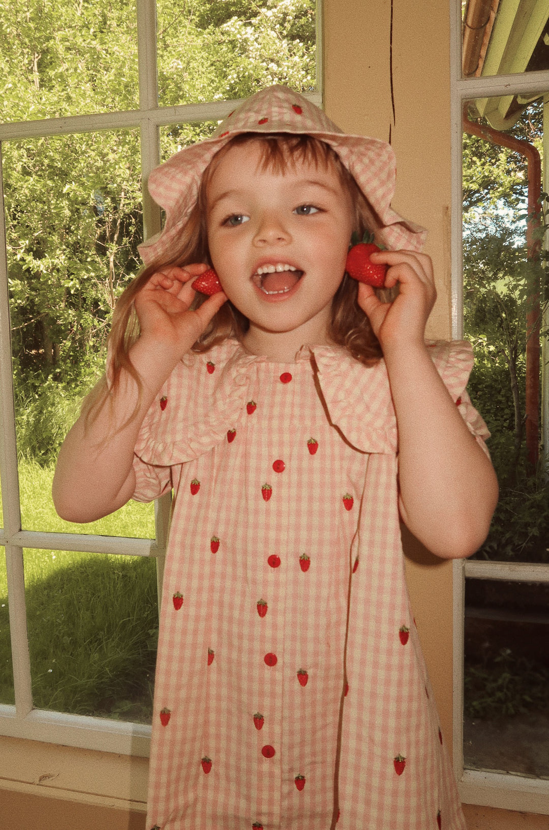 [Floss] Dolly SS Dress - Pink Berry Gingham