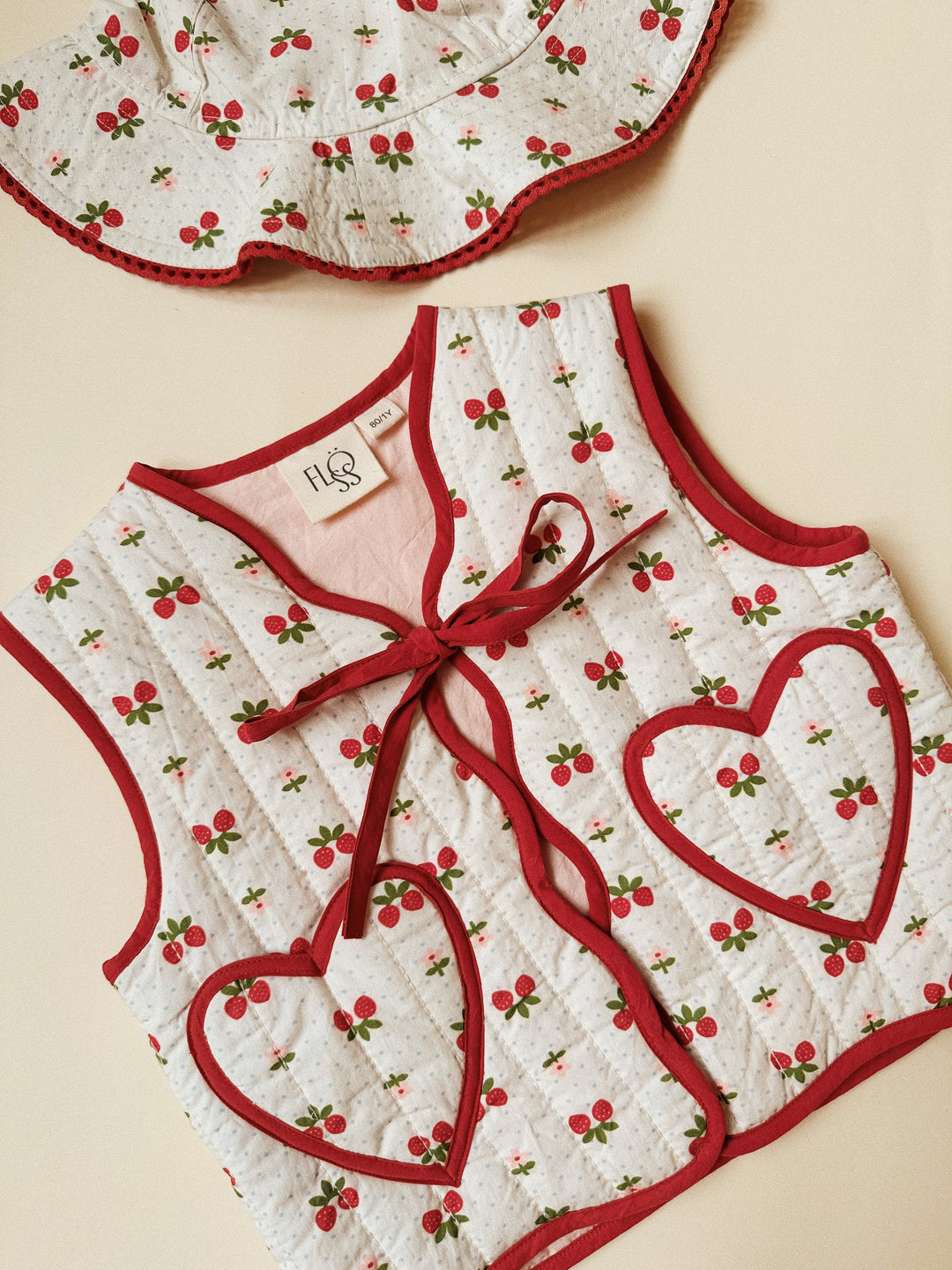 [Floss] Sofia Vest - Soft White Berry