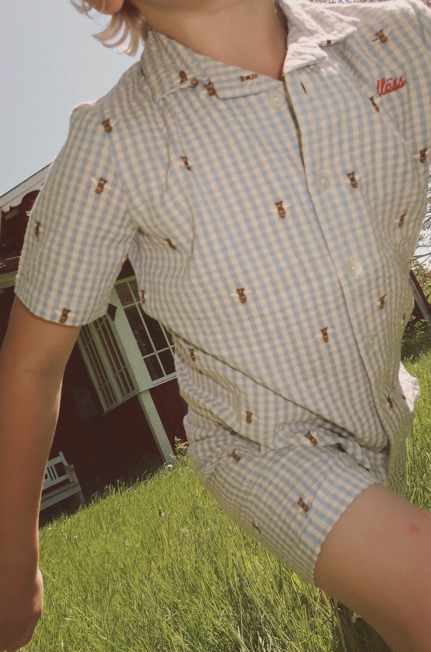 [Floss] Oliver SS Shirt - Bee Gingham