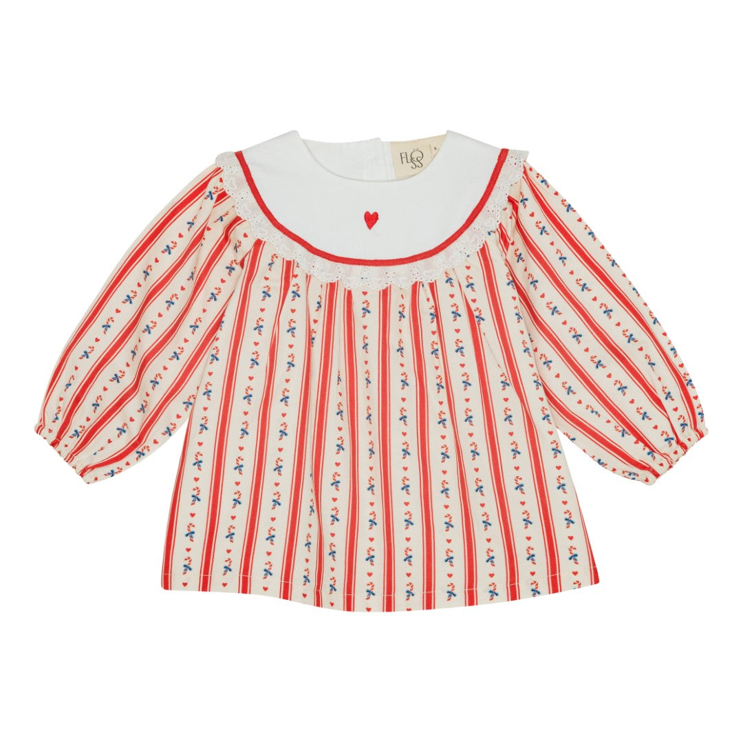 [Floss] Noelle Dress - Holiday Stripe