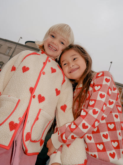 [Floss] Simone Fleece Jacket - Soft White Heart