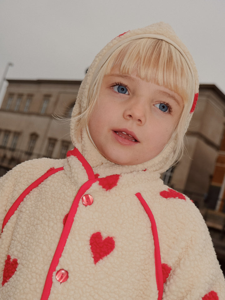 [Floss] Simone Fleece Jacket - Soft White Heart